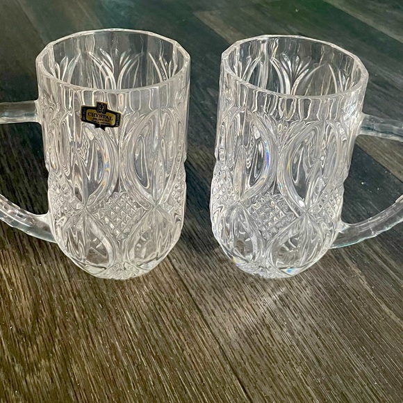 Zajecar Dining Set Of Two Glasses Zajecar Crystal Mugs 2oz Poshmark